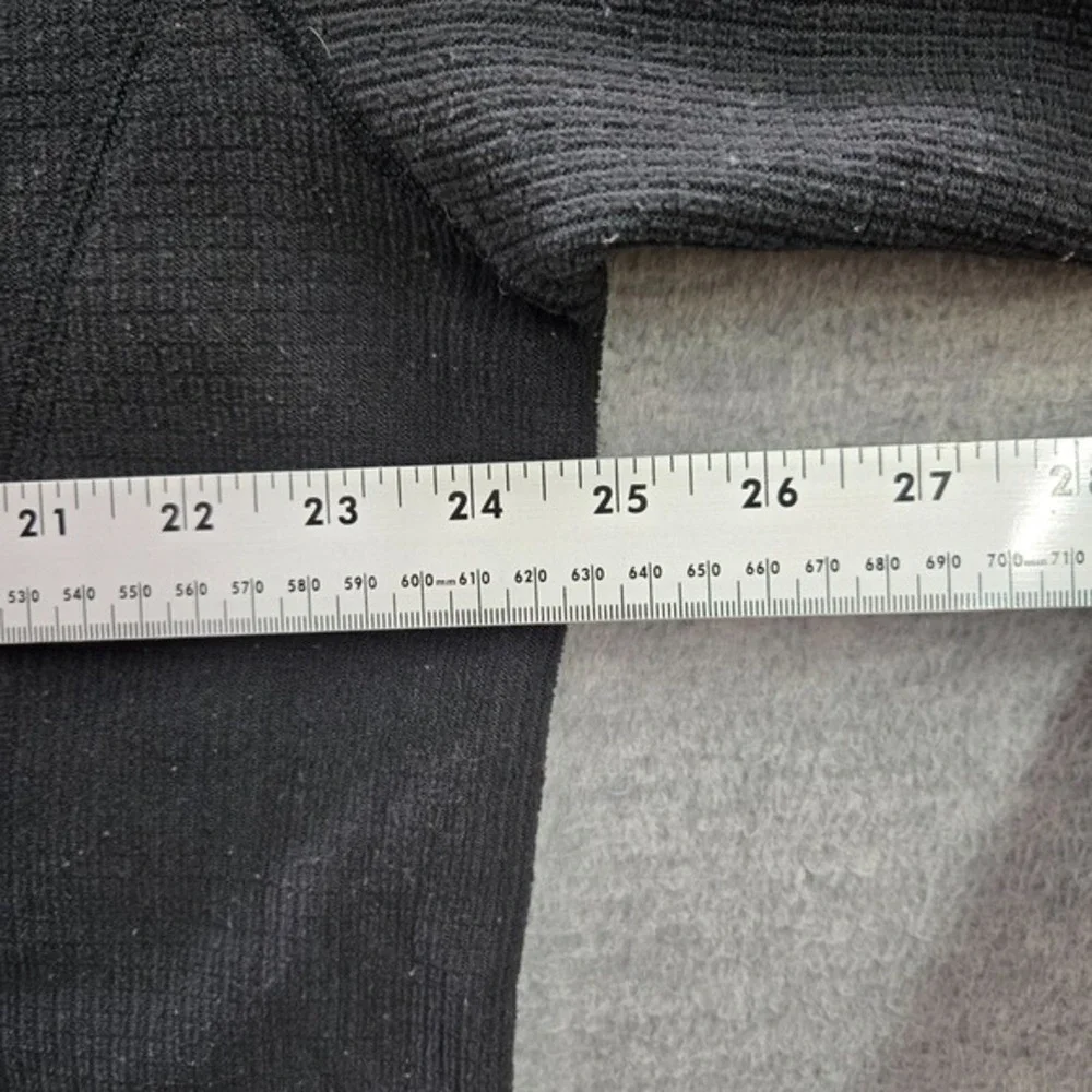 the North Face Men Sweater XL‎ Black Fleece Lined Logo 1/4 Zip Mock Neck